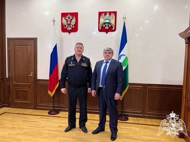 Заместитель командующего Северо-Кавказским округом Росгвардии встретился с главой Кабардино-Балкарии