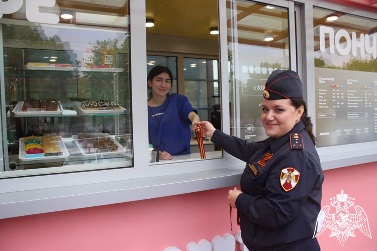 Росгвардейцы Кабардино-Балкарии присоединились к  акции «Георгиевская ленточка»  