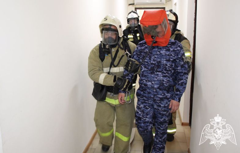 РОСГВАРДИЯ И МЧС ПРОВЕЛИ МЕЖВЕДОМСТВЕННЫЕ ПОЖАРНО-ТАКТИЧЕСКИЕ УЧЕНИЯ В КАБАРДИНО-БАЛКАРИИ