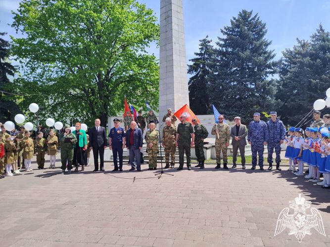 Росгвардейцы Кабардино-Балкарии присоединились к военно-патриотическому автопробегу, приуроченному ко Дню Победы