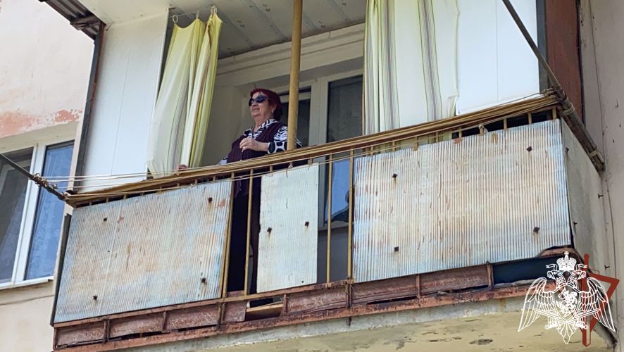 В Кабардино-Балкарии росгвардейцы присоединились к акции «Парад у дома Ветерана»