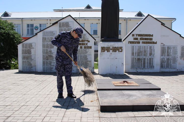 Росгвардейцы Кабардино-Балкарии продолжают участвовать во всероссийской ведомственной акции «На страже памяти»  