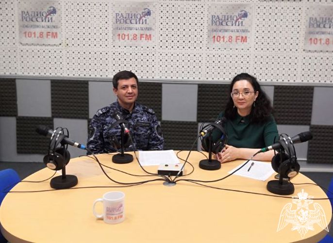 Офицер Росгвардии выступил в эфире региональной радиостанции в Кабардино-Балкарии