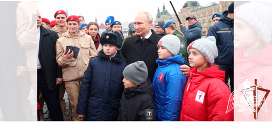 Президент России Владимир Путин пообщался с кадетом Росгвардии