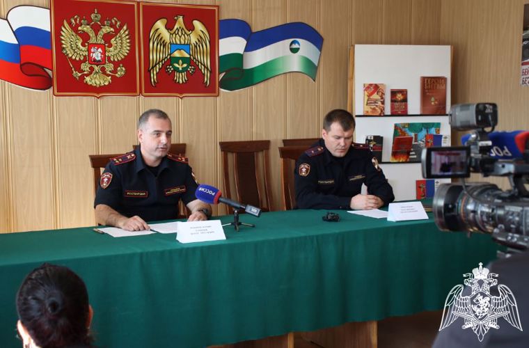 В УПРАВЛЕНИИ ВНЕВЕДОМСТВЕННОЙ ОХРАНЫ РОСГВАРДИИ ПО Кабардино-БалкарСКОЙ РЕСПУБЛИКЕ СОСТОЯЛСЯ БРИФИНГ ДЛЯ ЖУРНАЛИСТОВ РЕГИОНАЛЬНЫХ СМИ