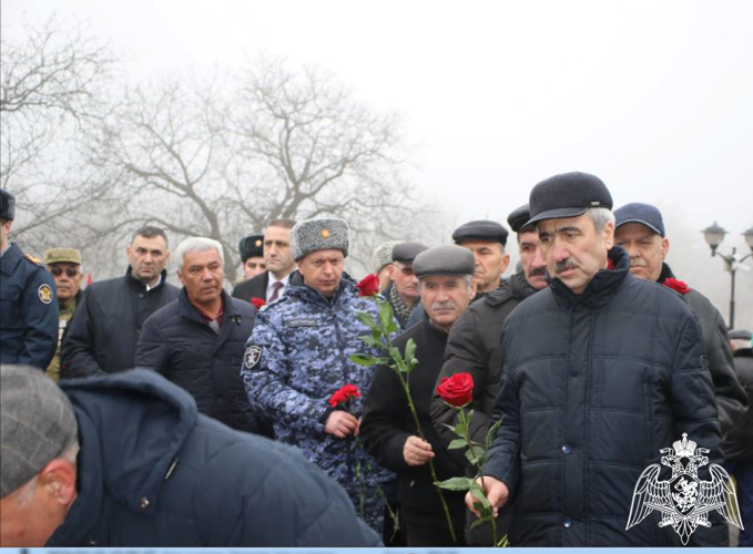 Росгвардейцы Кабардино-Балкарии приняли участие в митинге ко Дню памяти о россиянах, исполнявших служебный долг за пределами Отечества