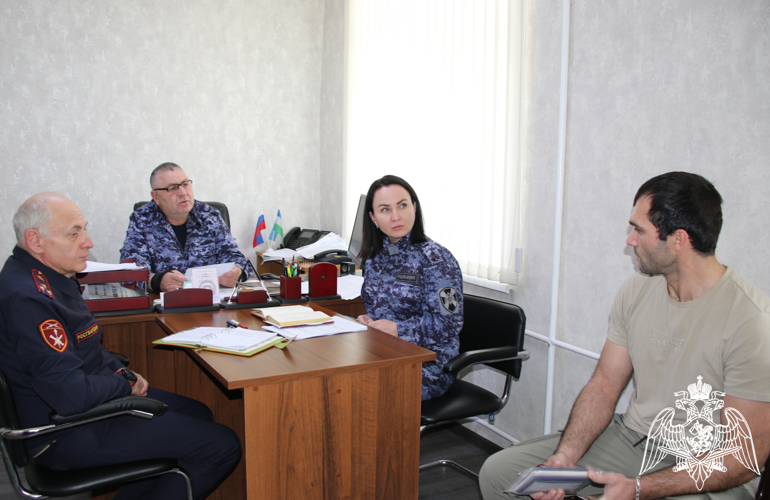 В Управлении Росгвардии по Кабардино-Балкарской Республике  прошёл прием граждан