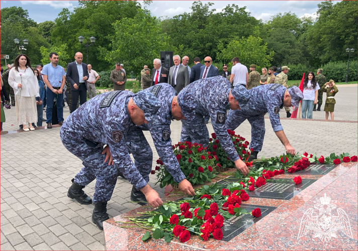В Кабардино-Балкарии росгвардейцы приняли участие в памятном мероприятии ко Дню ветеранов боевых действий
