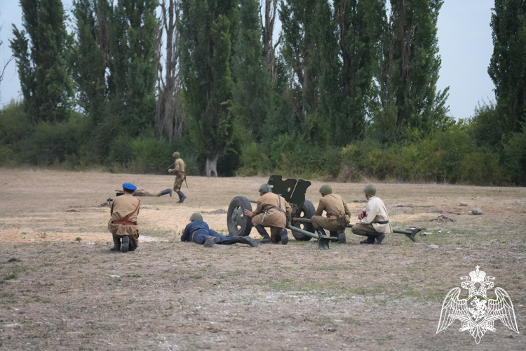 В Кабардино-Балкарии росгвардейцы приняли участие в военно-исторической реконструкции «Победа будет за нами!»