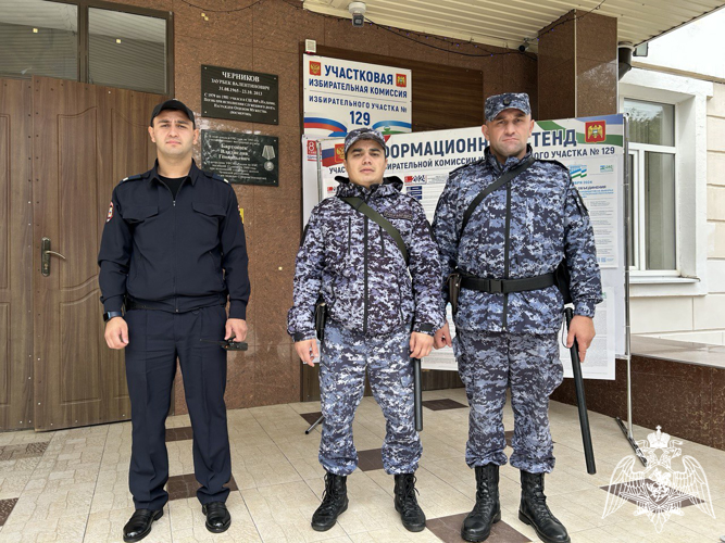 Росгвардейцы Кабардино-Балкарии обеспечили охрану правопорядка в Единый день голосования