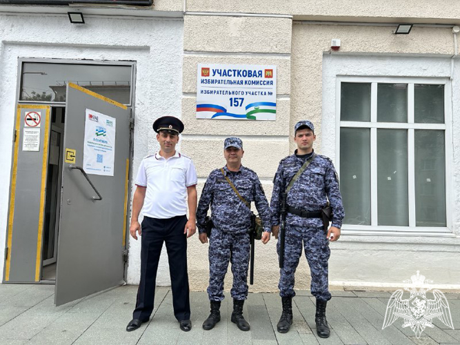 Росгвардейцы Кабардино-Балкарии обеспечили охрану правопорядка в Единый день голосования