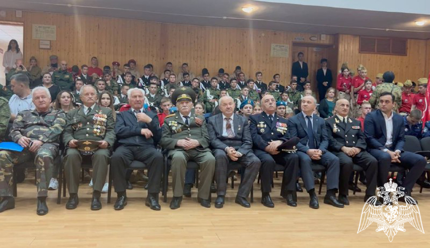В Кабардино-Балкарии представитель Росгвардии принял участие в патриотическом мероприятии 
