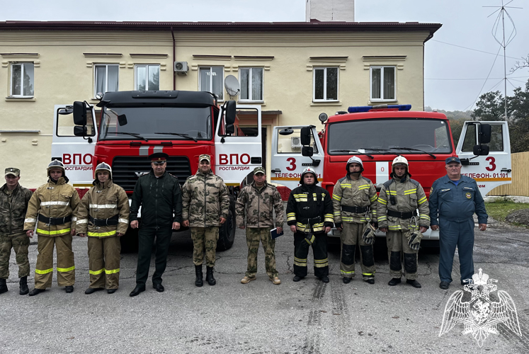 В Кабардино-Балкарии Росгвардия вместе с МЧС провела тактико-пожарные занятия 