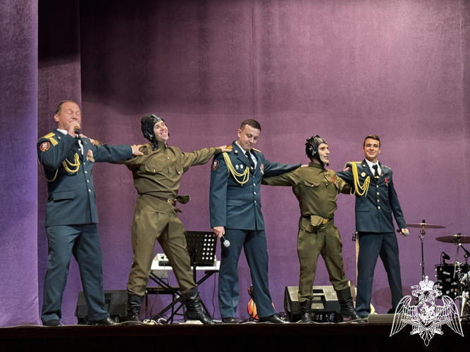 Ансамбль песни и пляски северо-Кавказского ордена Жукова округа Росгвардии выступил в Кабардино-Балкарии 