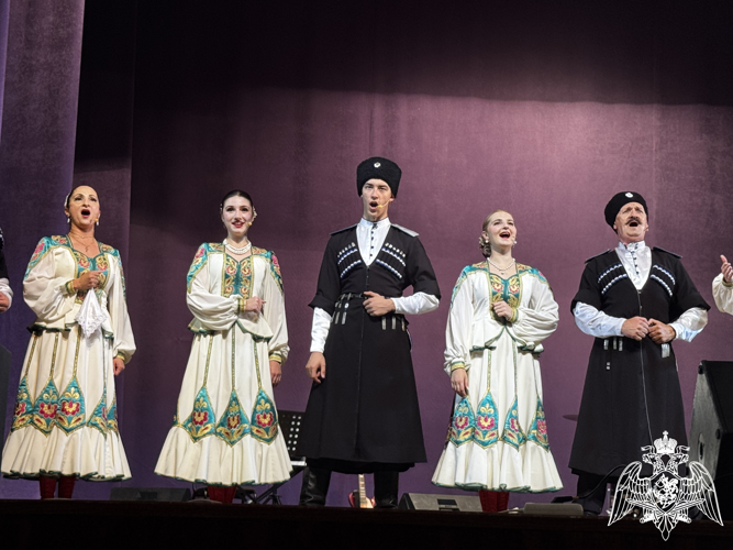 Ансамбль песни и пляски северо-Кавказского ордена Жукова округа Росгвардии выступил в Кабардино-Балкарии 