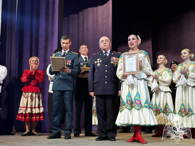 Ансамбль песни и пляски северо-Кавказского ордена Жукова округа Росгвардии выступил в Кабардино-Балкарии 