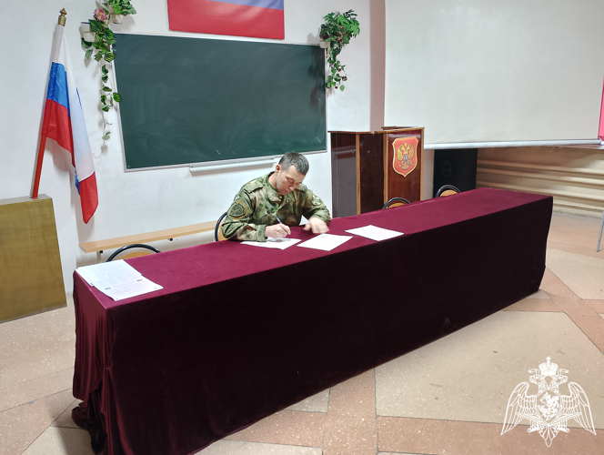 Военнослужащие Росгвардии приняли участие в международной акции «Географический диктант»