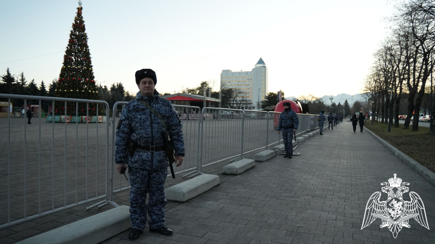 Росгвардейцы Кабардино -Балкарии обеспечили безопасность в новогоднюю ночь