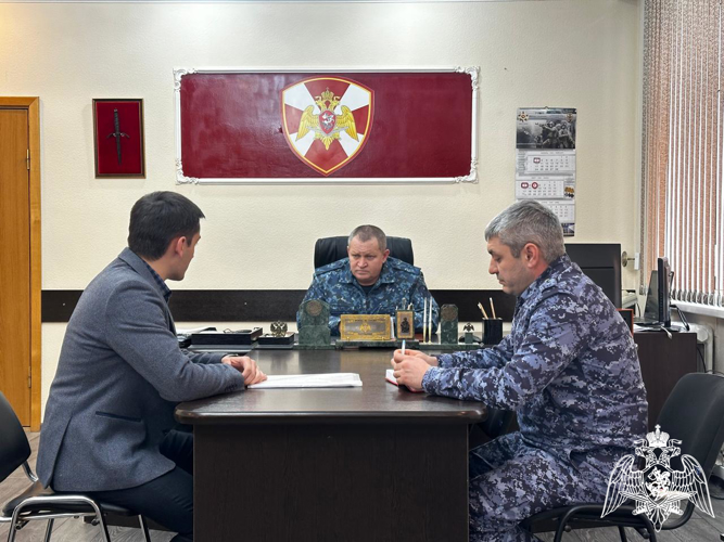В Управлении Росгвардии по Кабардино-Балкарской Республике состоялся круглый стол с представителем организации  «Движение  первых»