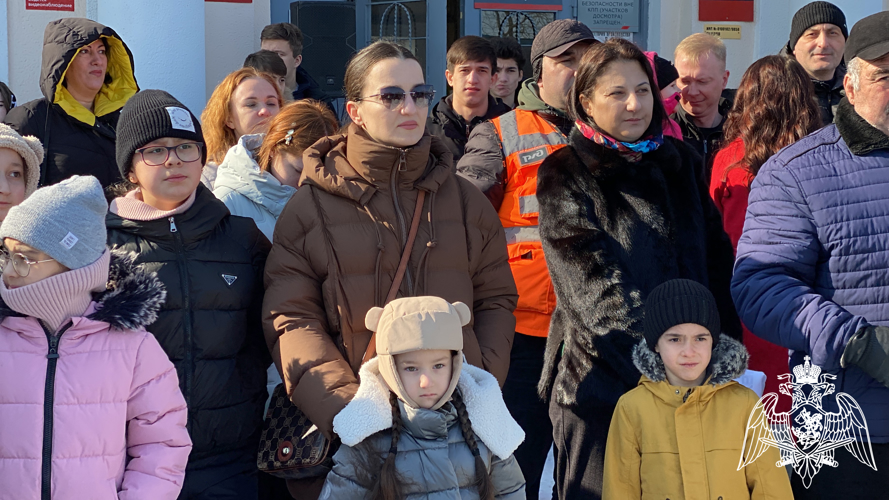 Росгвардейцы встретили «Поезд Победы»  в Нальчике