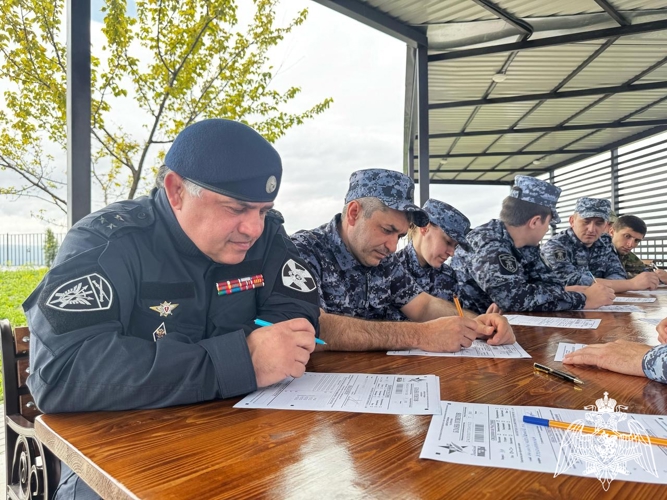Росгвардейцы Кабардино-Балкарии написали «Диктат Победы»