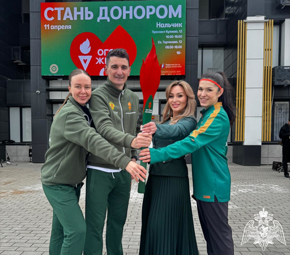  В Кабардино-Балкарии росгвардейцы присоединились к всероссийской эстафете «Огонь Жизни»