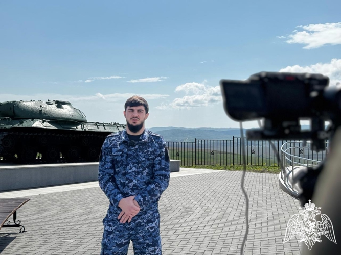 Росгвардейцы Кабардино-Балкарии написали «Диктат Победы»