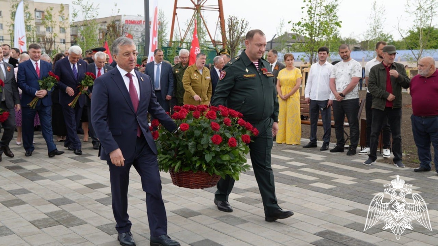 Оркестр Росгвардии принял участие в открытии Парка Победы в Кабардино-Балкарии
