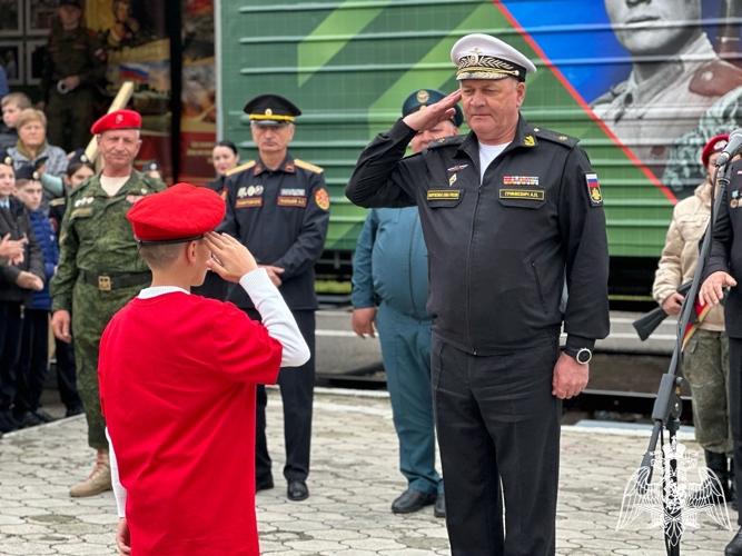 В Кабардино-балкарии росгвардейцы посетили МУЗЕЙ-Поезд 