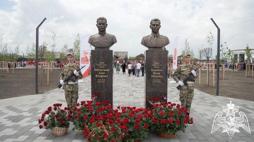 Оркестр Росгвардии принял участие в открытии Парка Победы в Кабардино-Балкарии