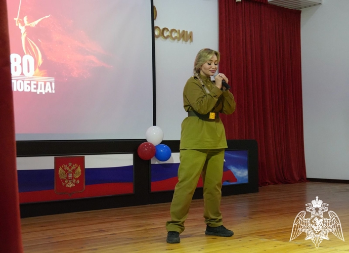 Росгвардейцы приняли участие в праздничном концерте в честь 80-летия Победы в Великой Отечественной войне