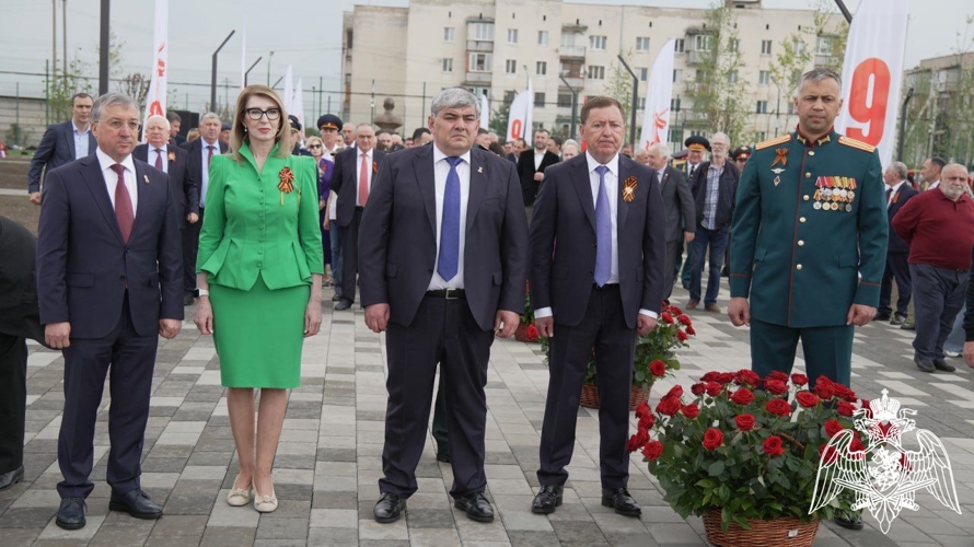 Оркестр Росгвардии принял участие в открытии Парка Победы в Кабардино-Балкарии