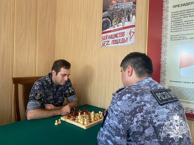 В  КАБАРДИНО-БАЛКАРСКОЙ РЕСПУБЛИКЕ СОСТОЯЛСЯ ТУРНИР ПО ШАХМАТАМ СРЕДИ РОСГВАРДЕЙЦЕВ  