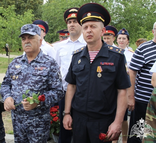 В Нальчике росгвардейцы приняли участие в памятном мероприятии, посвященном Дню ветеранов боевых действий