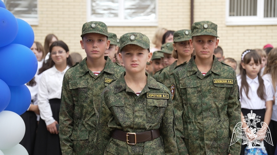 В Кабардино-Балкарии представители Росгвардии приняли участие в торжественном открытии подшефного кадетского класса