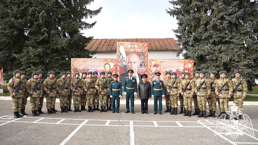 Новобранцы Росгвардии приняли военную присягу в Кабардино-Балкарии