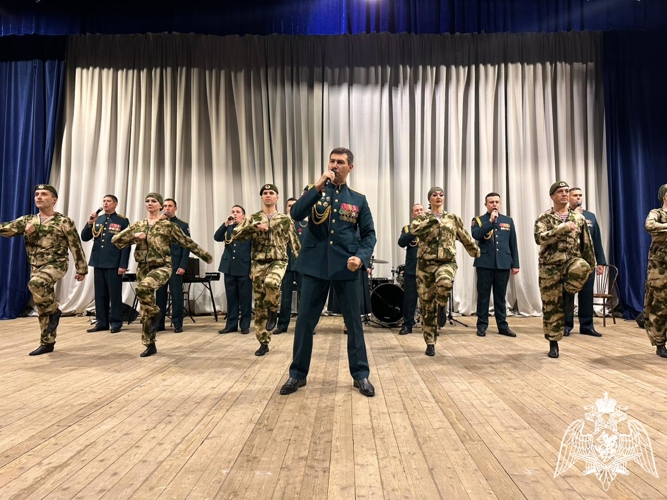 В Нальчике состоялся концерт ансамбля песни и пляски Северо-Кавказского ордена Жукова округа Росгвардии