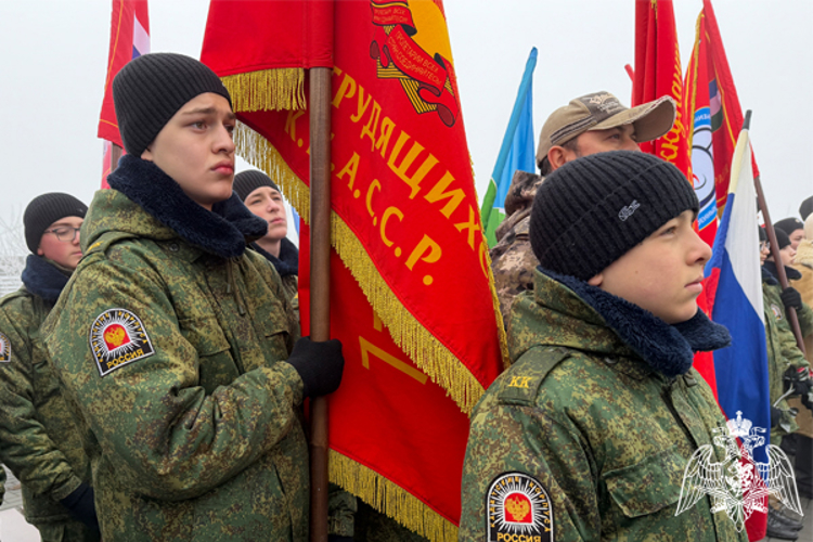 В Кабардино-Балкарии представители Росгвардии приняли участие в патриотической акции