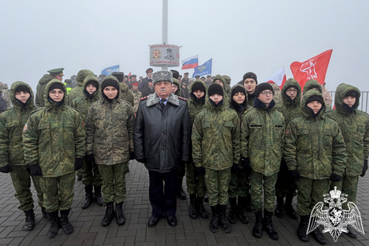 В Кабардино-Балкарии представители Росгвардии приняли участие в патриотической акции
