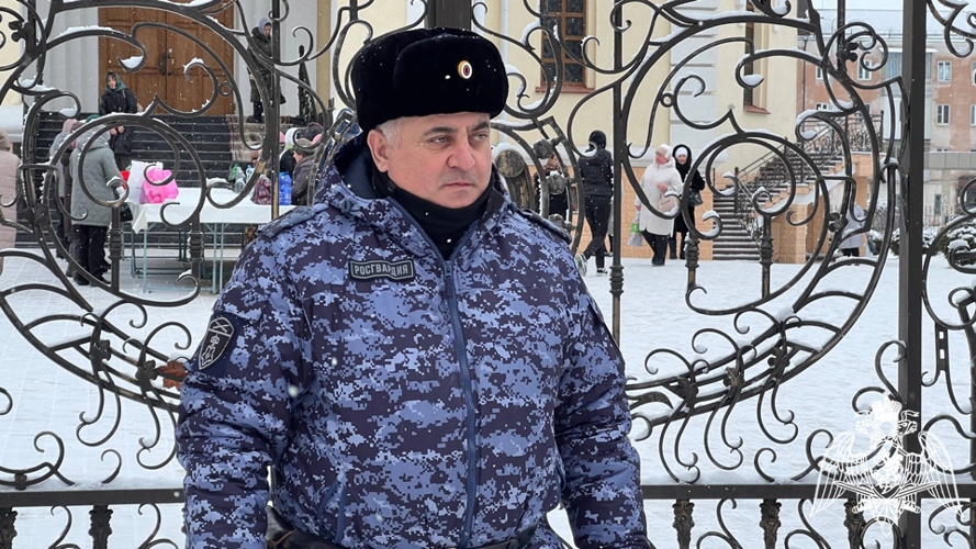 В Кабардино-Балкарии росгвардейцы обеспечили безопасность в Крещение Господне