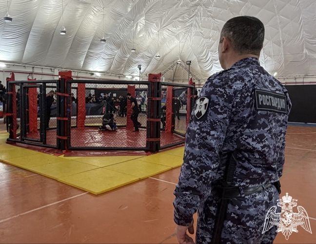 Сотрудники Росгвардии обеспечили безопасность Чемпионата и Первенства Кабардино-Балкарской Республики по ММА