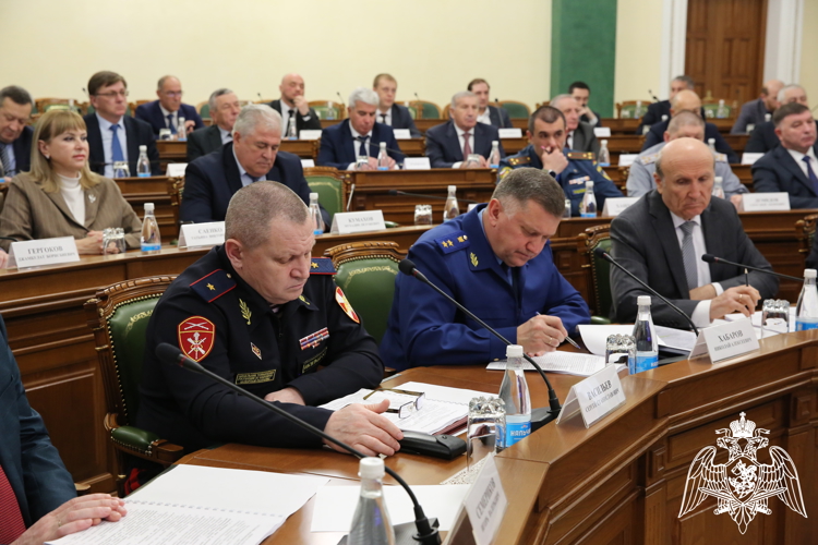 Начальник Управления Росгвардии по Кабардино-Балкарской Республике принял участие  в заседании Антитеррористической комиссии региона