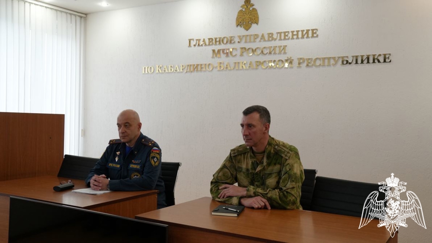 В Кабардино-Балкарии состоялся сбор с представителями инспекций пожарной безопасности Северо-Кавказского округа Росгвардии