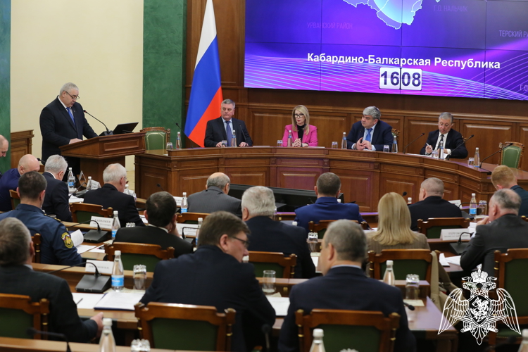 Начальник Управления Росгвардии по Кабардино-Балкарской Республике принял участие  в заседании Антитеррористической комиссии региона