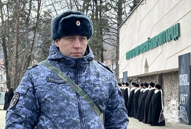 Росгвардейцы Кабардино-Балкарии обеспечили безопасность во время памятного митинга 