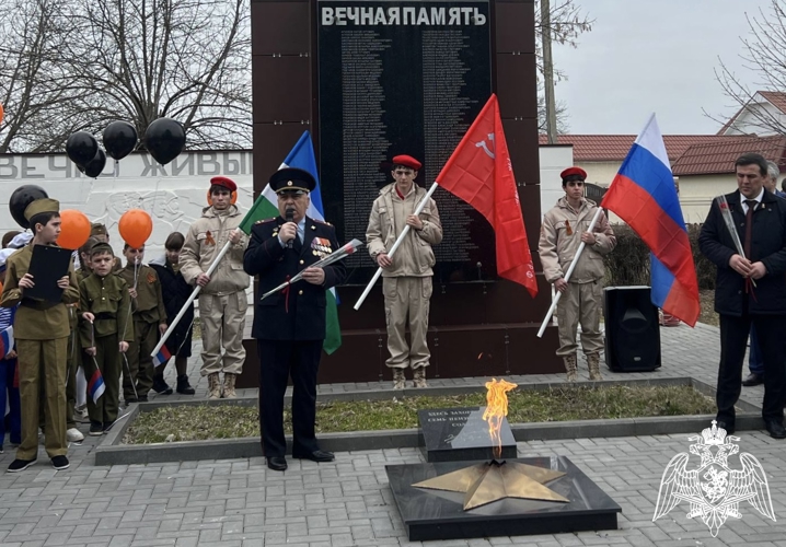 Ветеран Росгвардии принял участие в патриотической акции «Эстафета памяти»