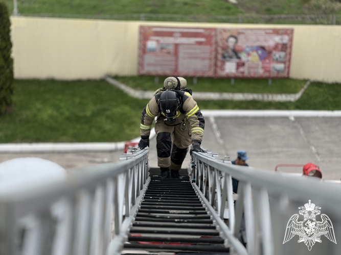 Межведомственное пожарно-тактическое занятие Росгвардии и МЧС прошло в Кабардино-Балкарии