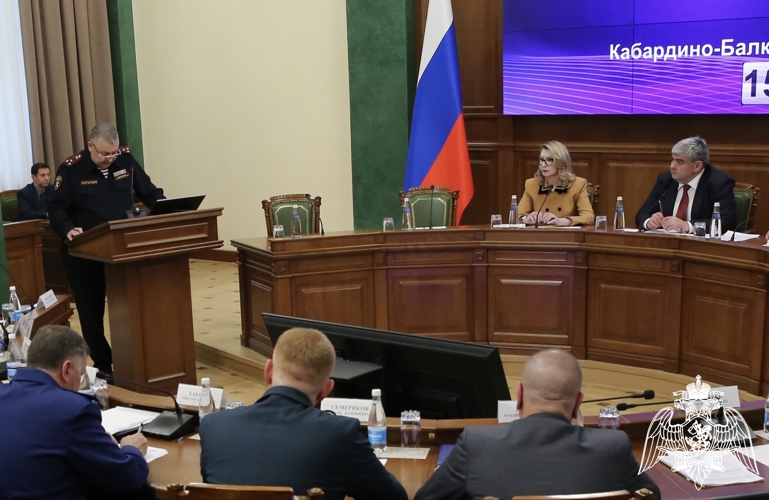 Представитель Росгвардии принял участие в заседании антитеррористической комиссии и оперативного штаба Кабардино-Балкарской Республики