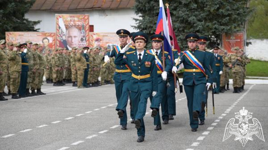 В преддверии Дня Победы в воинской части Росгвардии прошли торжественные мероприятия 