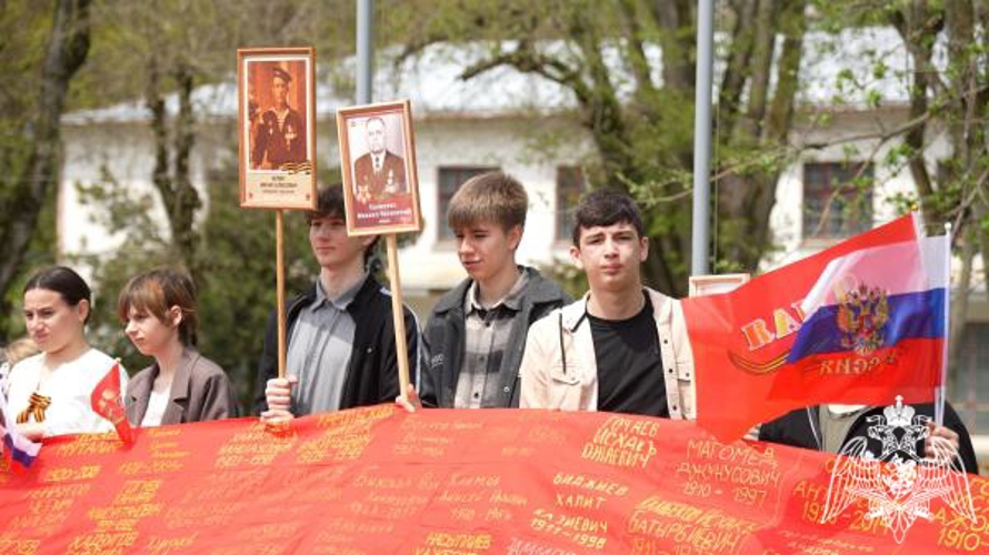 В преддверии Дня Победы в воинской части Росгвардии прошли торжественные мероприятия 